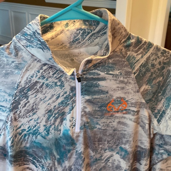Ocean Coast EUC Realtree Aspect Women’s Fishing Teal Performance 1/4 Zip… - Picture 1 of 15